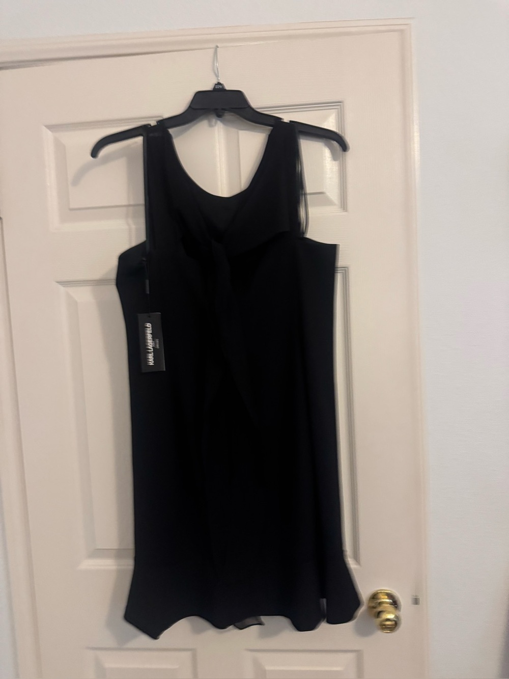 Karl Lagerfeld Black Sleeveless Mini Dress